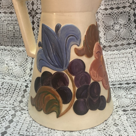 Beautiful Vintage Multi-Colored Floral Pottery Ceramic Pitcher
17" tall - Picture 11 of 16